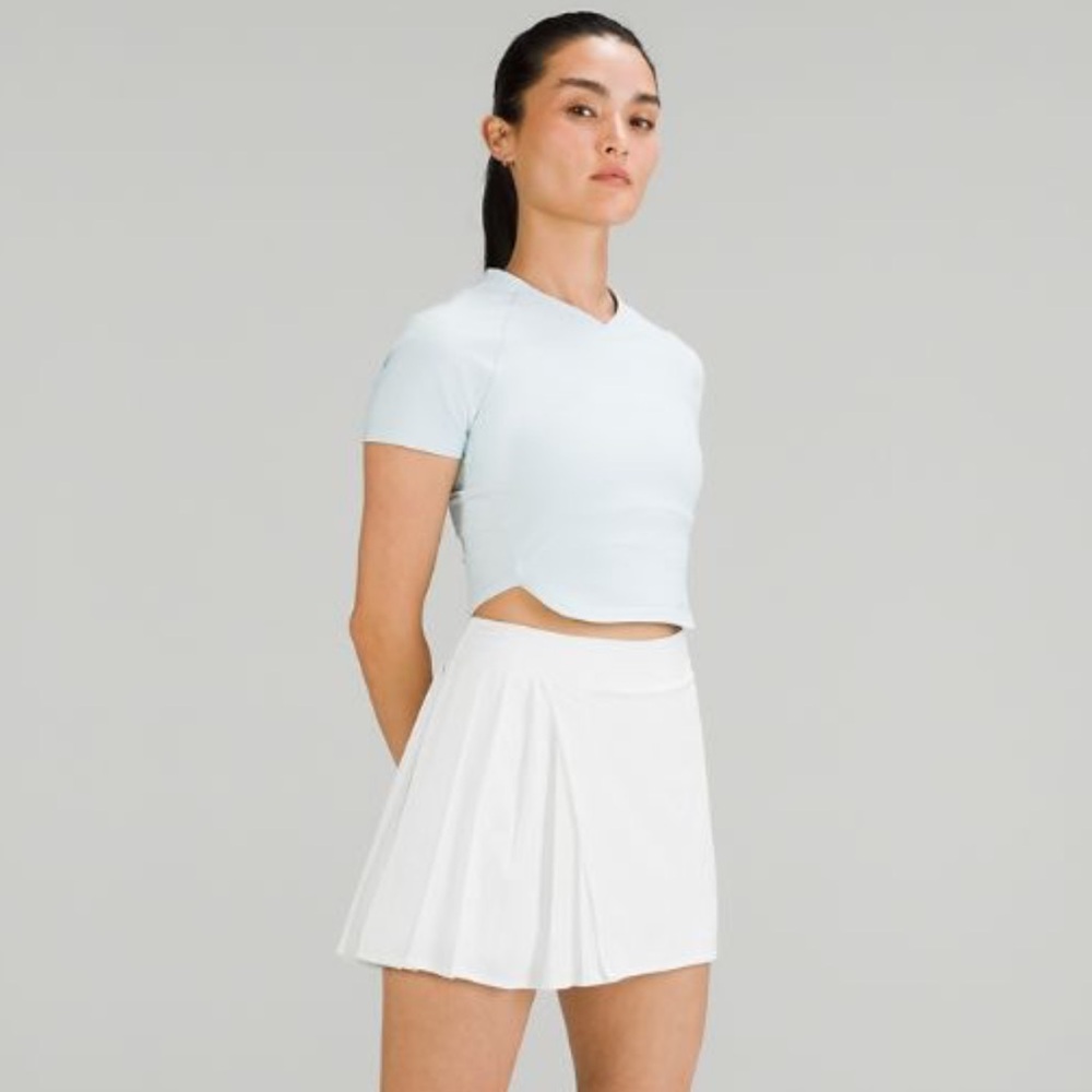 Asymmetrical Pleated Tennis Skirt - Picture 2 of 10